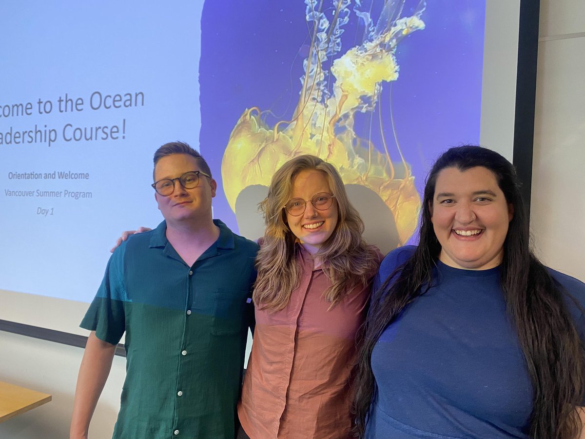 The teaching team for the 'Grand Challenges in Ocean Leadership' summer course for international students at <a href="/UBCoceans/">UBC Oceans (also found at ubcoceans.bsky.social)</a>! 

#OceanLeadership #OceanScience #SummerCourse #MarineStewardship #SciComm