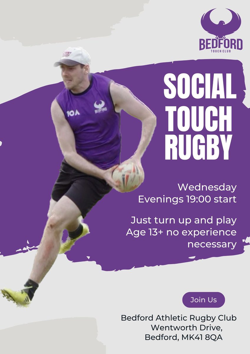 Summer time means social touch every Wednesday at 7pm.