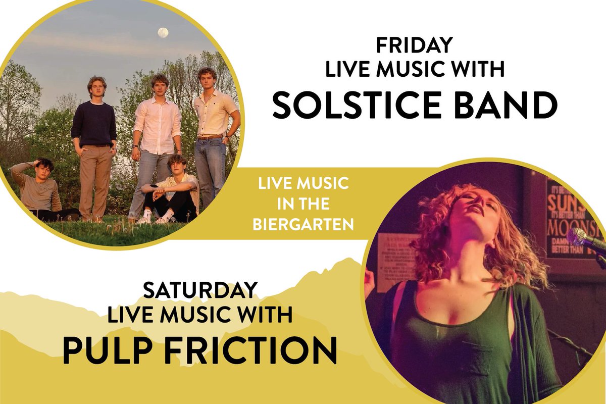 SchulzBrauBC's tweet photo. Live Music &amp; Watch Parties happening this week!🎶 Join us for the fun times and grab a beer or a bite of brunch!🍻🍳 Prost!😍

#schulzbrau #germanbrewery #formula1 #livemusic #knoxmusic #brunch #craftbeer #lovebeer #beer #grandprix #pulpfriction #solsticeband #localbrewery https://t.co/qe9nDIS4VE