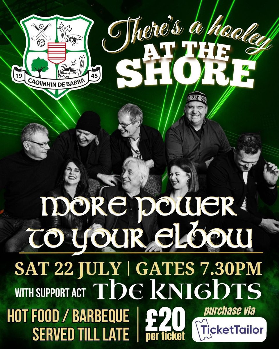 We’re on the countdown to the Hooley at the Shore!  Grab your tickets for a fantastic night guaranteed! 🎻🤠🇳🇬🎶🪕 tickettailor.com/checkout/view-…