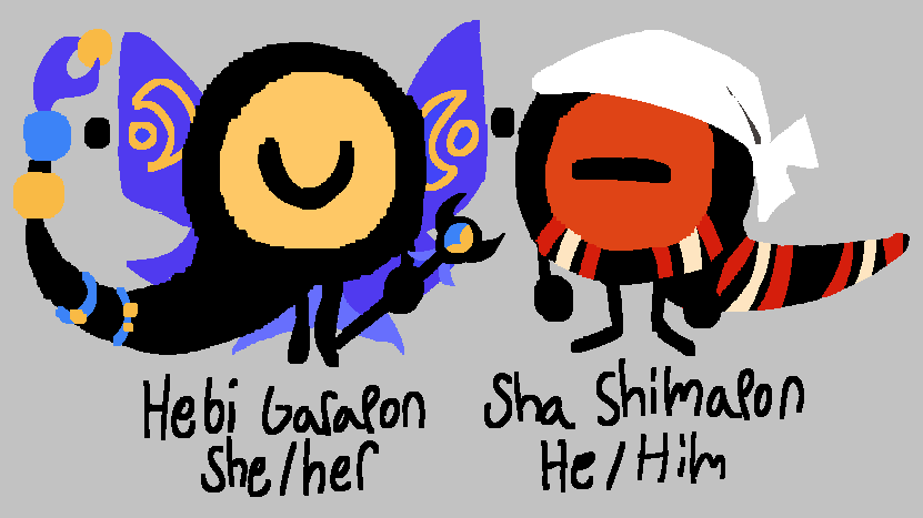txidrmypffrfish's tweet photo. some pataoc doodles

gara garapon's parents, little baby guy gara, and the man himself https://t.co/LGristaPyk