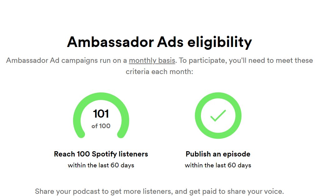 #podcasters we are asking for your help! We have had some down numbers lately and are really close to losing our #spotifyforpodcasters ad this month. It would mean the world to us if you listened to our latest episode on Spotify to help us keep our ad. Happy to return the favor!