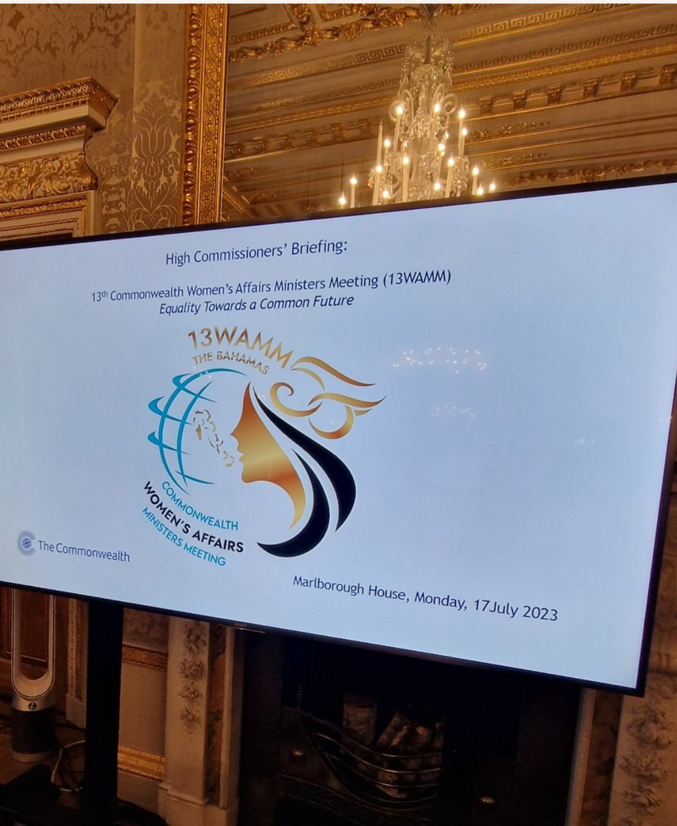 A very informative High Commissioners' Briefing held today to discuss the 13th Commonwealth Women's Affairs Ministers Meeting (13WAMM) to be hosted by The Bahamas 🇧🇸,  at Atlantis Resort, Paradise Island, 21-23 August 2023. We look forward to welcoming you to Nassau. #13WAMM