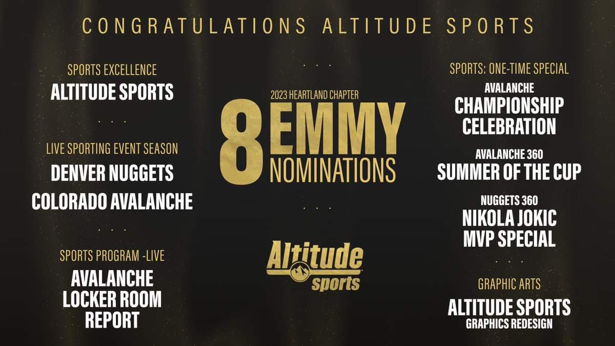 VZPDigital's tweet photo. Congratulations to Altitude Sports!! 

We remain in awe of our amazing clients. 

#captioning #sports #emmynominations https://t.co/CtOKCi8fmO