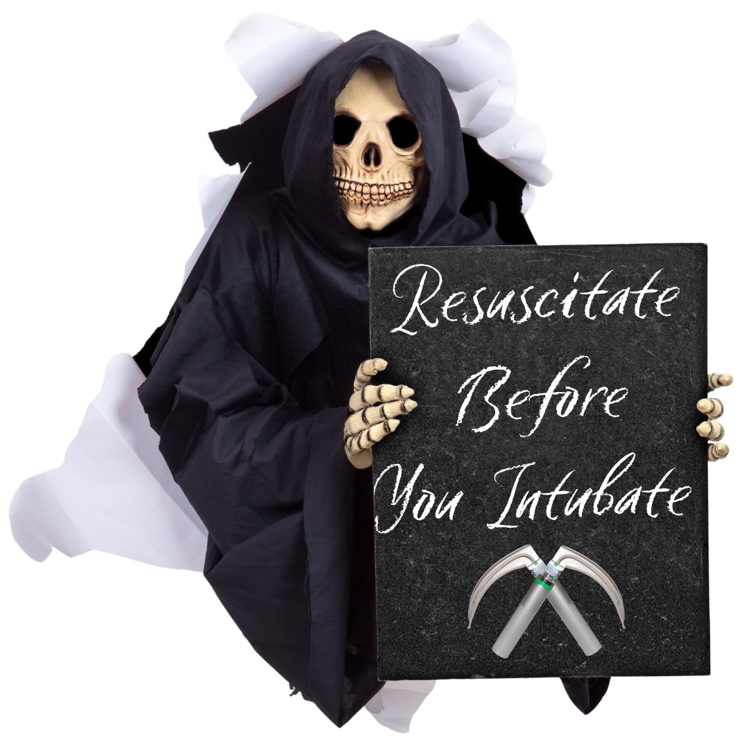 Resuscitate Before You Intubate!!!

Remember, our patients in critical condition may often deteriorate following intubation. Ever wondered why? It's usually because they're not adequately resuscitated before the procedure. This tends to happen predominantly with patients needing