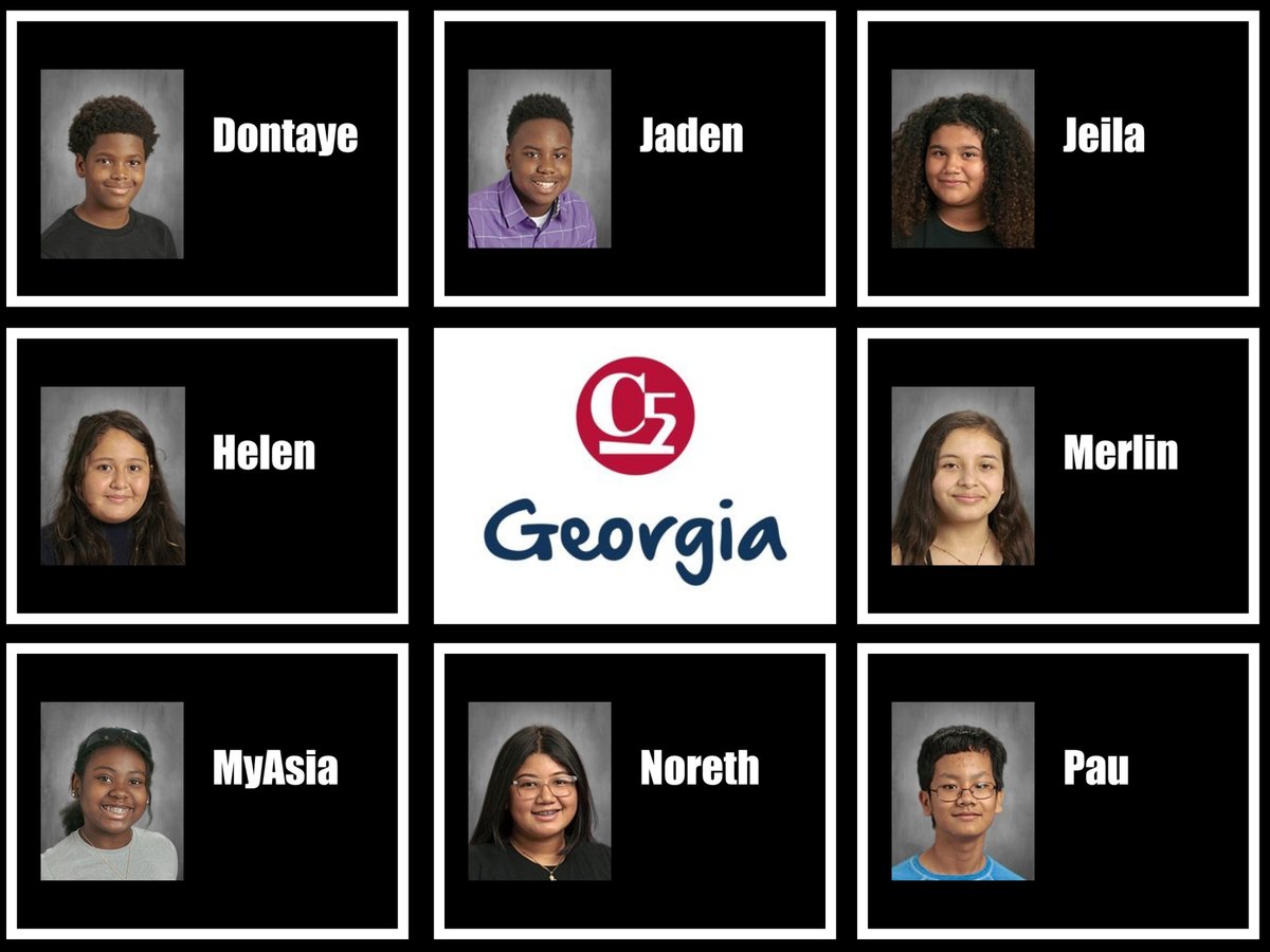Congratulations to these 8 Rising Eighth Graders who were selected for the prestigious <a href="/_c5georgia/">C5 Georgia</a> Leadership Program!