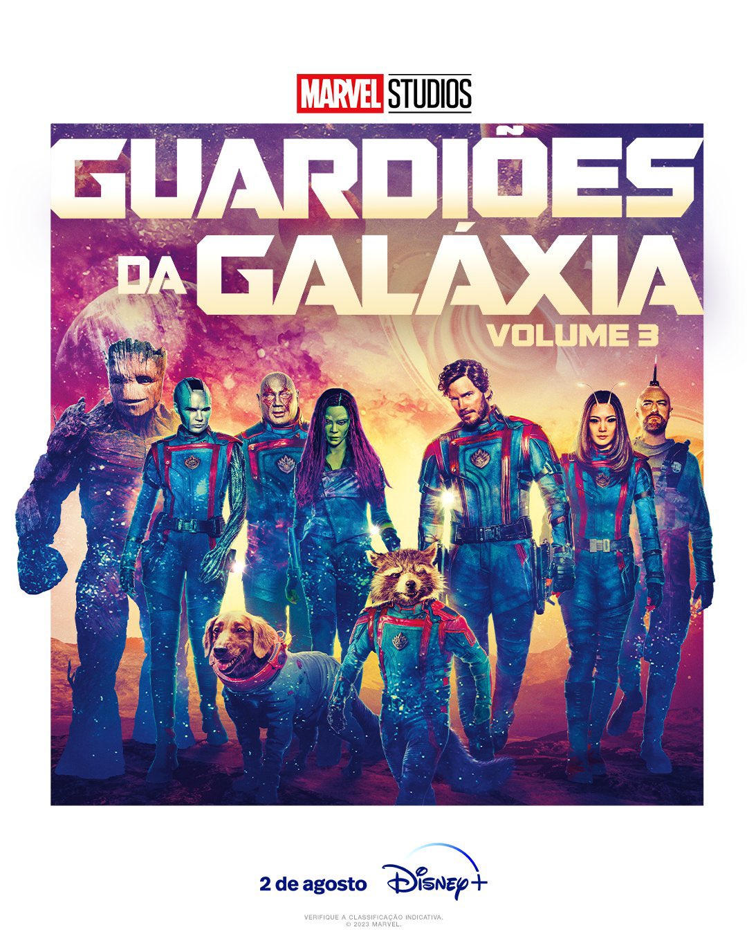 Guardiões da Galáxia 3 chegou no Disney Plus