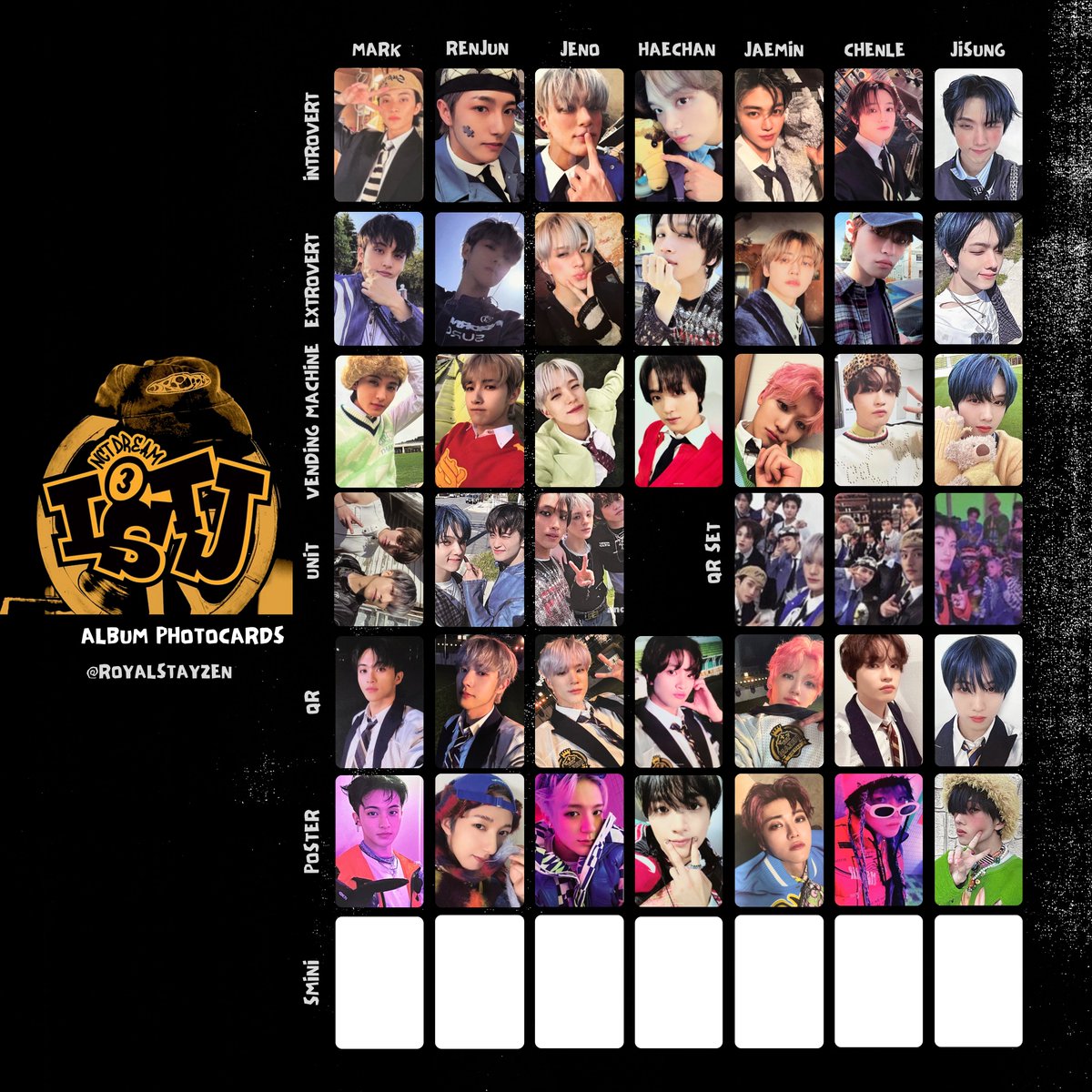 Nct Dream The 3rd Album ISTJ💚 Photocard/ PC templates 엔시티 드림