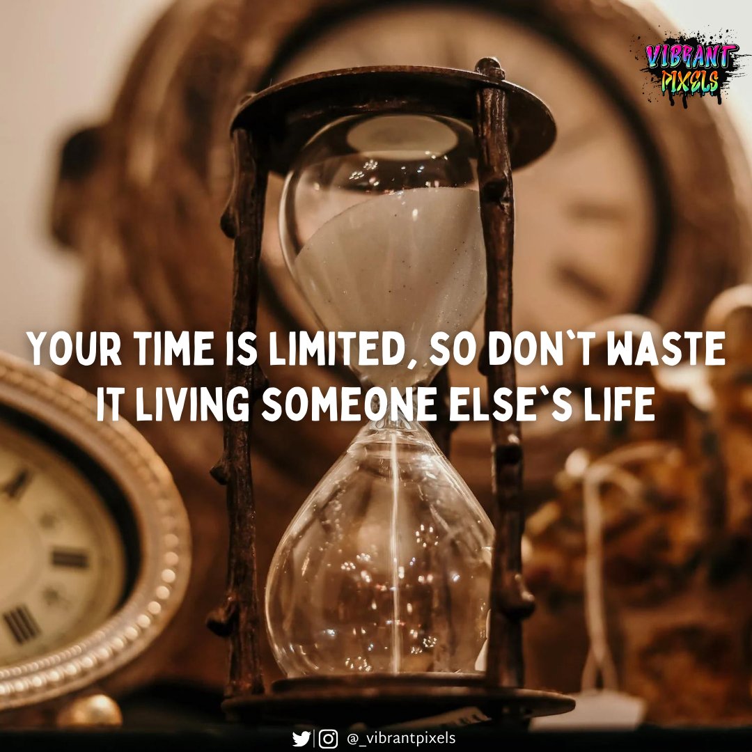 _vibrantpixels's tweet photo. Your time is limited, so don't waste it living someone else's life

#quotes #quoteoftheday #quotesdaily #quotestoliveby #motivationquotes #SuccessMindset #vibrantpixels https://t.co/vXEkw7WMDO