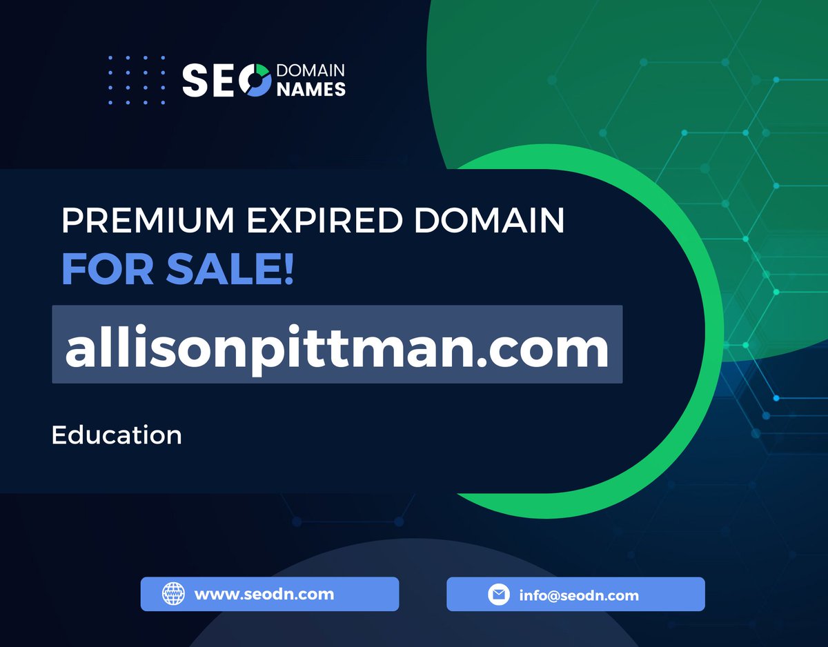 _seodn's tweet photo. Premium Expired Domain for Sale - https://t.co/6xWjTKm7le
To Buy this domain or make an offer visit https://t.co/tBhfnDNLCz or write us at info@seodn.com
#seodn #domainsforsale #domainsales #seoservices #seodomains #domainnameforsale #domainbroker #domaining #domainer#seo https://t.co/AIyop03g9p