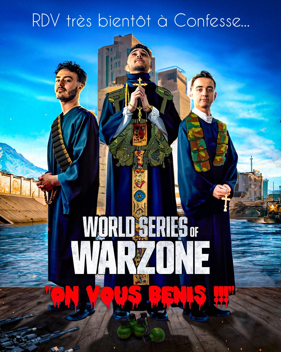 BoubaSan's tweet image. d'après l'image de @10dier_ , un petit détournement pour une team "benis des Dieux" avec tout ce qui leur est arrivé. On est fier de les suivre, de les encourager et de croire en eux. Avec @CHOWH1_ , @NobuSpartan  et @BlingCjay "vous êtes benis". -Photoshop -