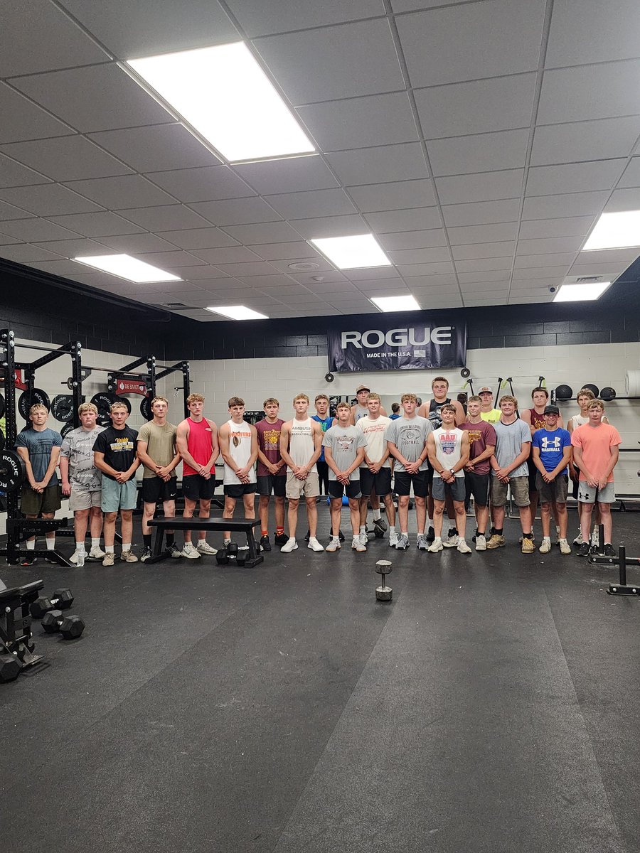 Another successful night in the weightroom. Proud of the effort our athletes have been putting in this summer! Getting closer to our August 18th season opener!
