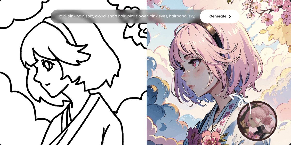 bakery_swap's tweet photo. Using #BakeAI, you can simply create unique characters with sketches, keywords, and example works. #AI #AIGC https://t.co/nXl8a2TE6N