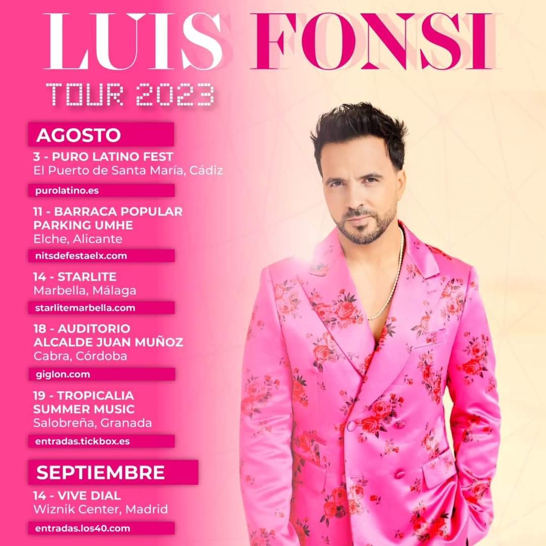 Fechas actualizadas <a href="/LuisFonsi/">Luis Fonsi</a> Tour 2023 <a href="/Fonsisangels/">Fonsi's Angels Arg</a>