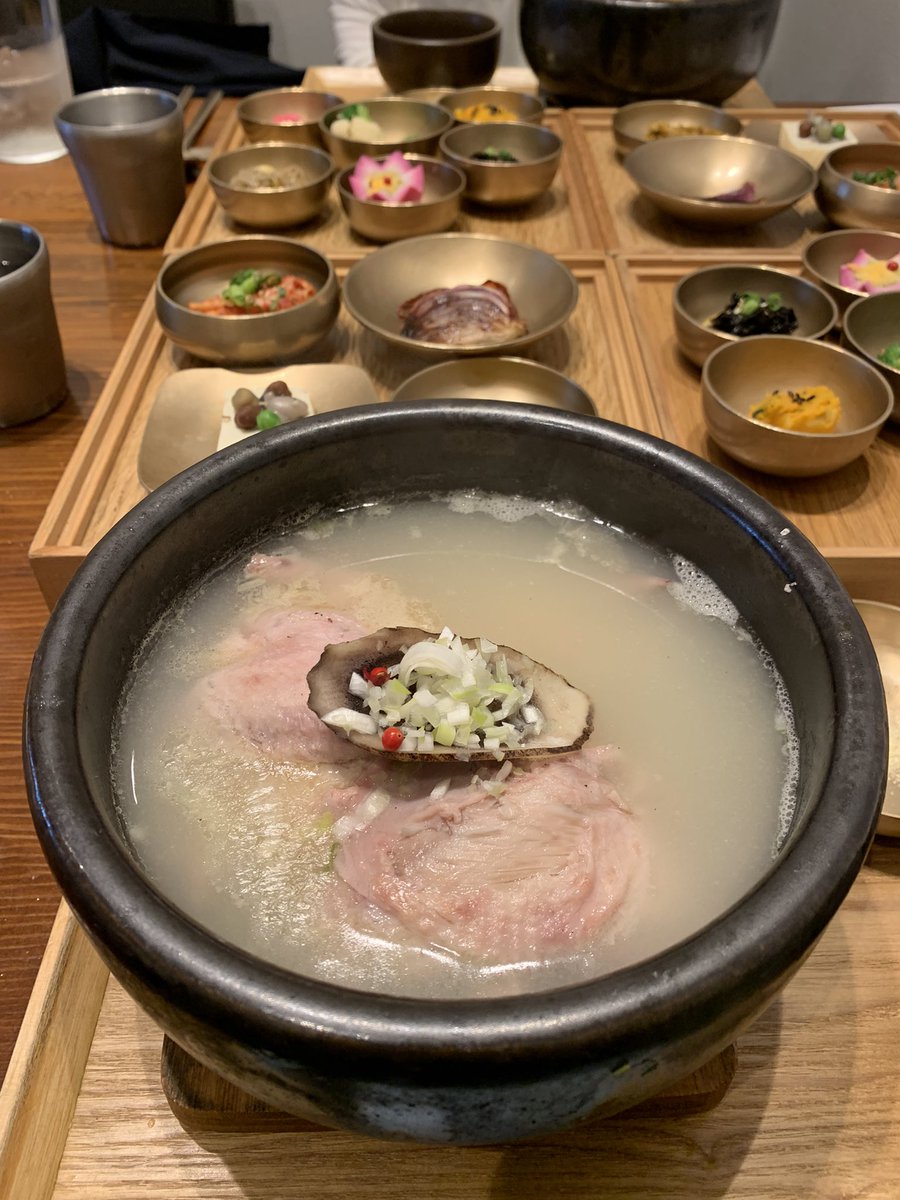 yontan951230's tweet image. 職場がハードだったこの１週間、参鶏湯2回頂きましたヽ(；▽；)ノ
大好きな広尾のHASUOはランチコースで大満足✨
 #hasuo