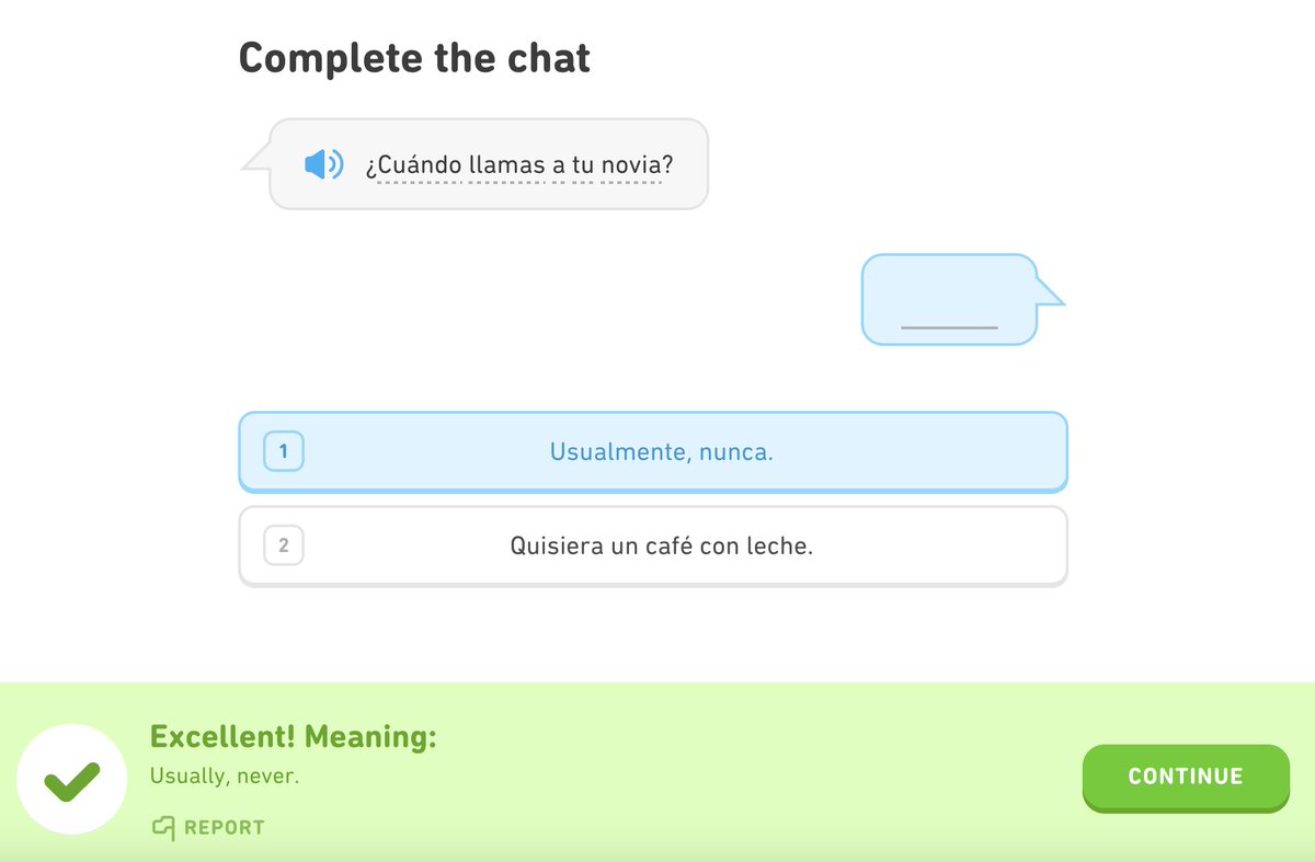 jendesignsstuff's tweet photo. Wow @duolingo throwing shade

#LanguageLearning 
#duolingo https://t.co/69epljCJZV