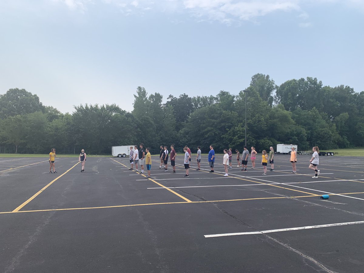 NCaseBand's tweet photo. Day 1: ✅
Bomber Band Camp 2023 is off to a great start! Could not have asked for better weather this morning out on the blacktop. Kids worked hard outside in the morning and inside on music in the afternoon. As far as Mondays go, this was a great one! 
#Radioactive #BMMB23 https://t.co/PVEAKMYzGA