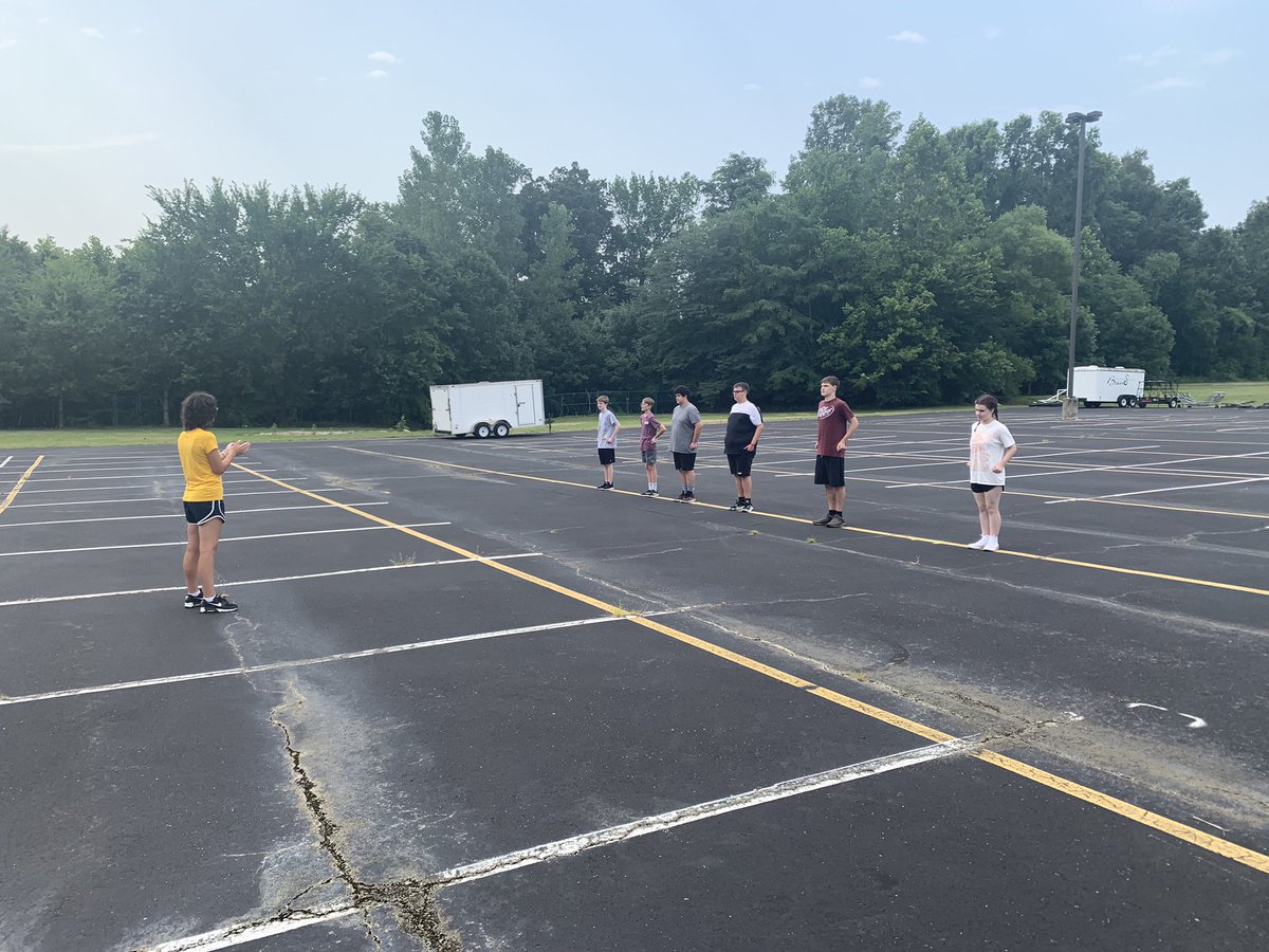 NCaseBand's tweet photo. Day 1: ✅
Bomber Band Camp 2023 is off to a great start! Could not have asked for better weather this morning out on the blacktop. Kids worked hard outside in the morning and inside on music in the afternoon. As far as Mondays go, this was a great one! 
#Radioactive #BMMB23 https://t.co/PVEAKMYzGA