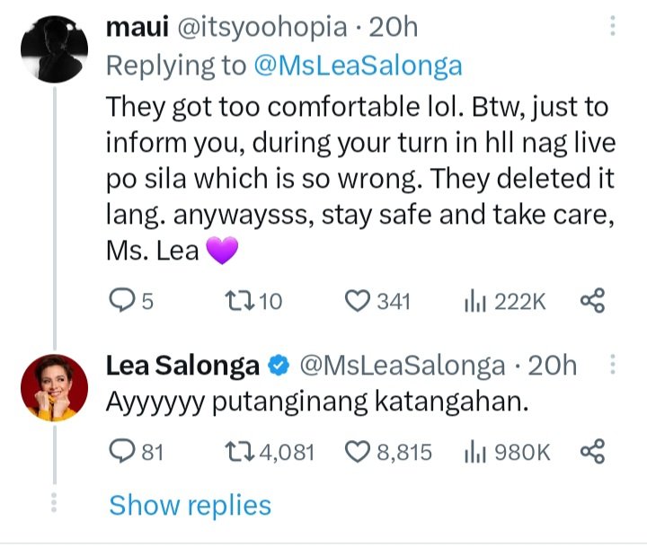 AnnaBatall98190's tweet photo. Edi na Putang Ina kayo ni @msleasalonga. Hindi kasi dahil kaya nyong gawin, pwede nyong gawin. Hindi dahil sinabing dalhin ang Pilipinas sa NY, pati katangahan at pagiging bastos dadalhin don! https://t.co/fB4eb6KDll