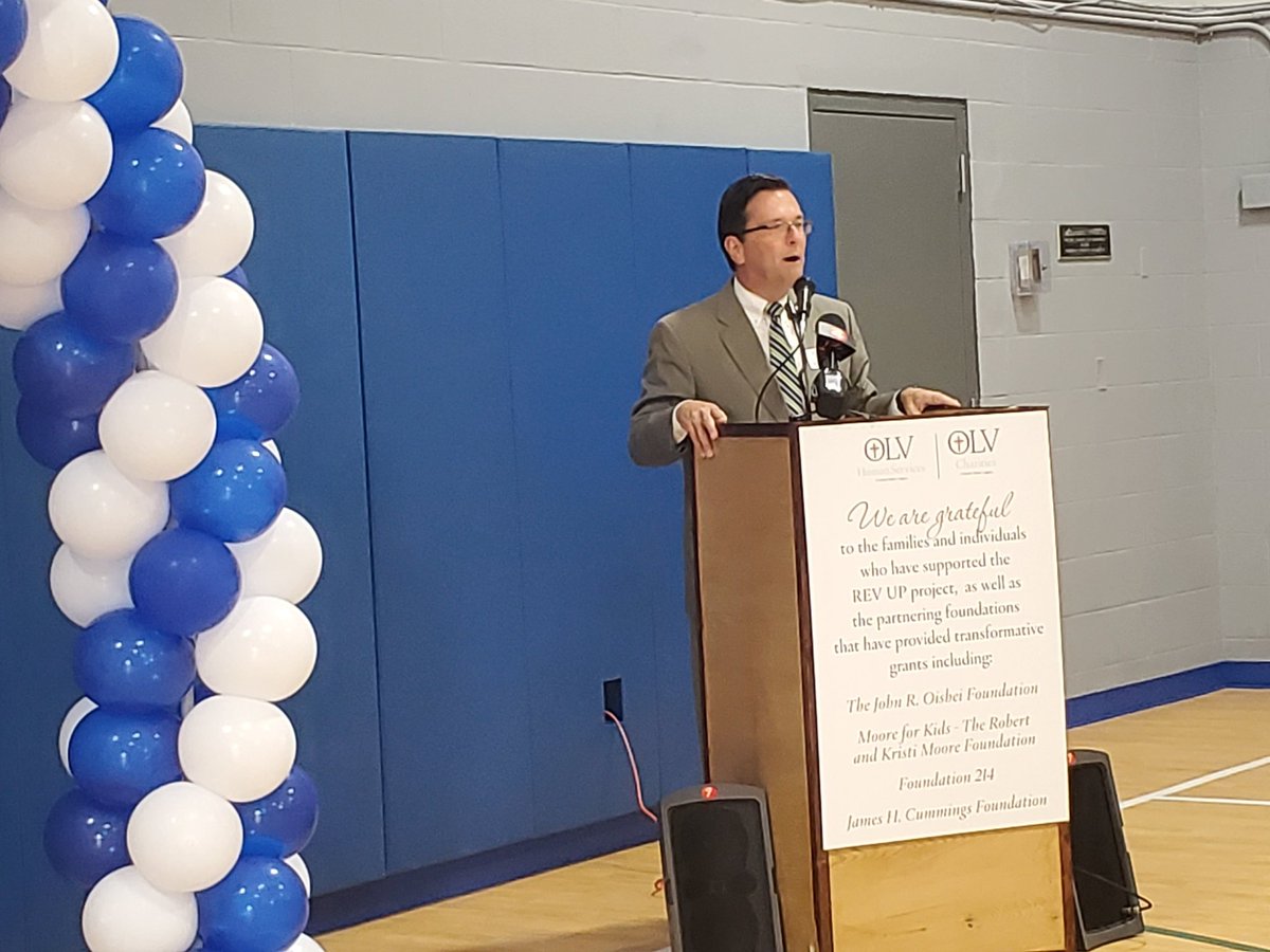 markpoloncarz's tweet photo. Congratulations to @OLVHServices on the opening of your new REV UP Center at your Martin Road Campus in Lackawanna. This is a great addition to assist your students and special needs kids/adults advance using recreation, music therapy and other fun programs. https://t.co/sjffE9LBmw