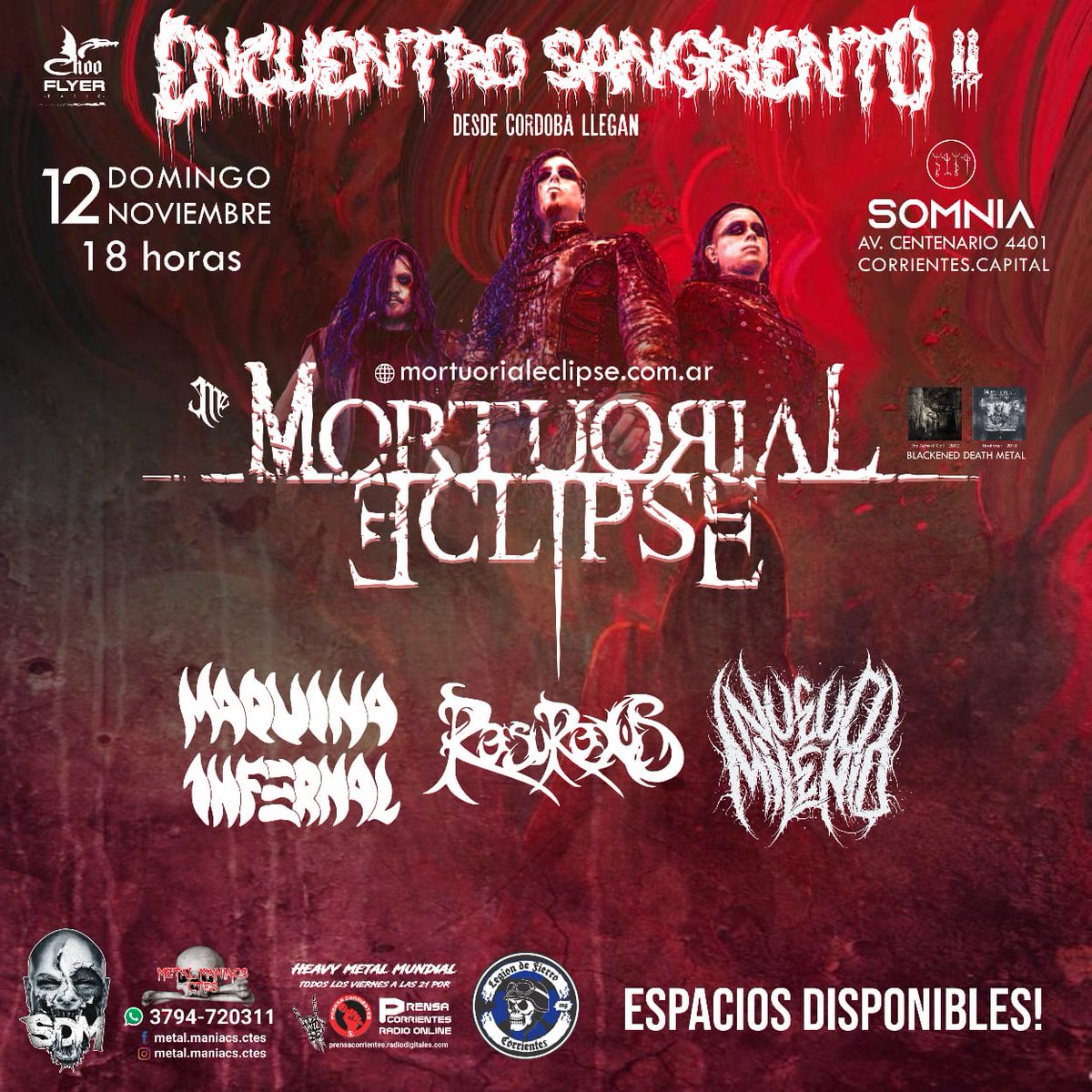Resurexus1's tweet photo. 12/11/2023
Encuentro sangriento 2
@Resurexus1
Maquina infernal
@NuevoMilenio11
@MortuorialEclps
Corrientes. Argentina. Somnia
18 hs https://t.co/divzssU4k8