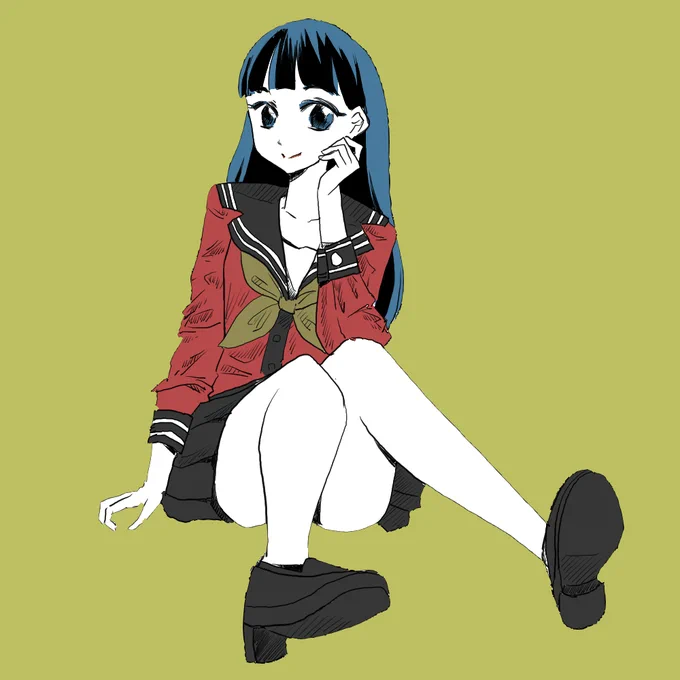 大体30分くらい #今日の絵練