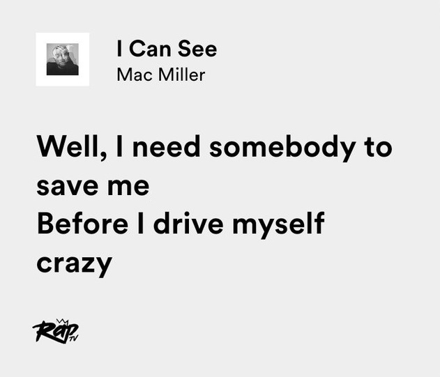 RT @thepopquote: mac miller / i can see https://t.co/Et5PAoQJrT