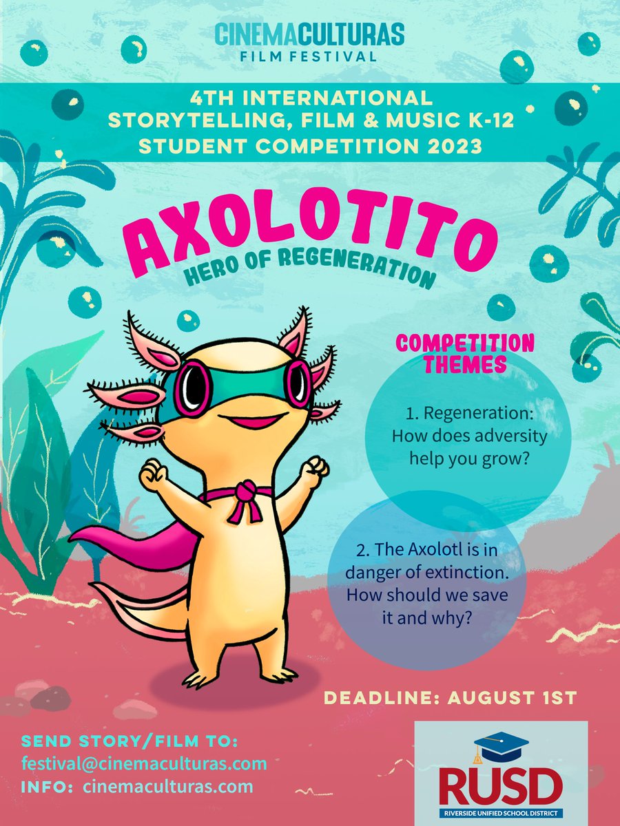 MayorLockDawson's tweet photo. Calling all students who love storytelling and filmmaking! Checkout @cinemaculturas https://t.co/33u5oGybAf