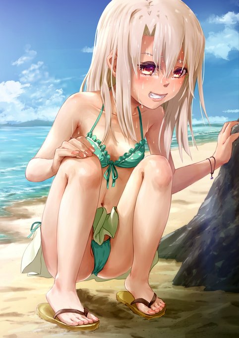 砂浜のイリヤちゃん 