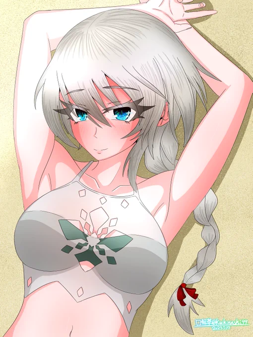 こないだの「描いたことないアクトレス描いてみようアンケ」上位2名、アディと乙莉 アディの髪めんどくせぇ!!!!!水着も構造がめんどくせぇ!!!!!まぁチョイスしたの俺だけど… 乙莉は直球に分かり易くて良いな