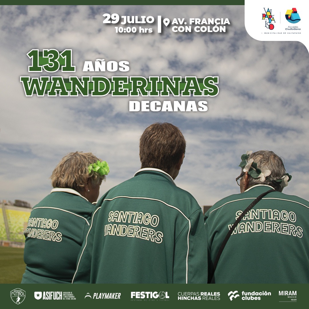 Ven a ser parte de la foto de Hinchas Wanderinas más grande de nuestra  historia. 
Súmate a esta iniciativa que busca visibilizar y la pasión de las hinchas wanderinas de corazón verde !!
✊💚⚽️

#131wanderina131años