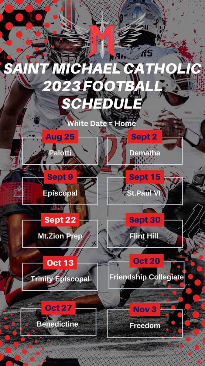 Saint Michael Catholic Warrior Football tweet media