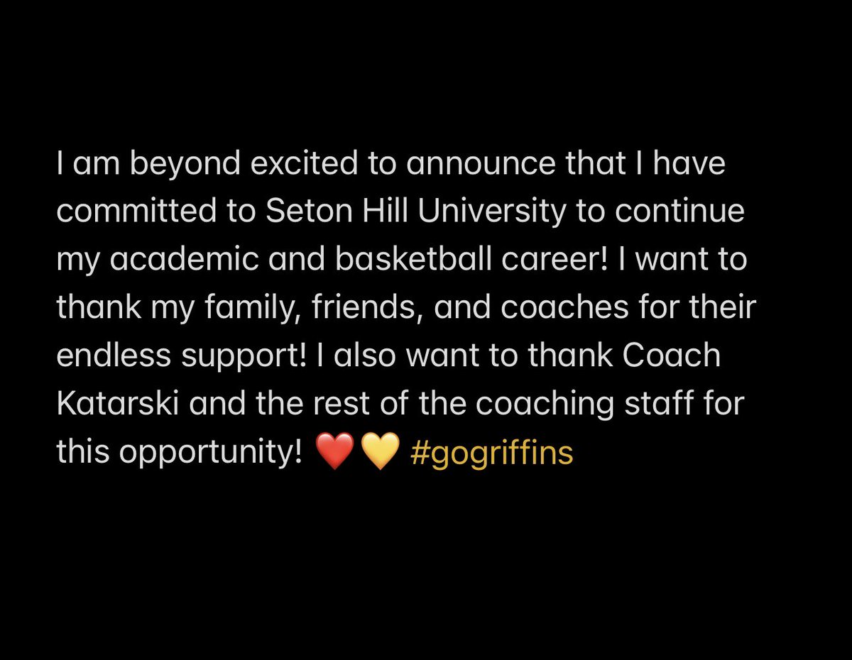 I am so excited to announce my commitment to Seton Hill University to further my academic and basketball career ❤️💛 <a href="/SetonHillWBB/">Seton Hill WBB</a> <a href="/_LadyDukesBball/">Lady Dukes Basketball 🏀</a> <a href="/The_Blast_AAU/">Buckeye State Blast Basketball</a>