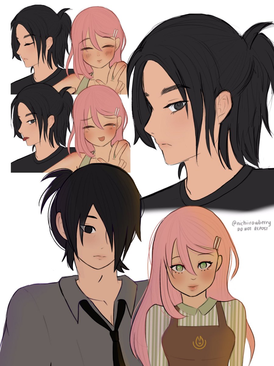 【ASU⭐︎さま専用ページ】 SasuSaku Modern AU 🥰 #sasusaku #sasusakufanart #サスサク