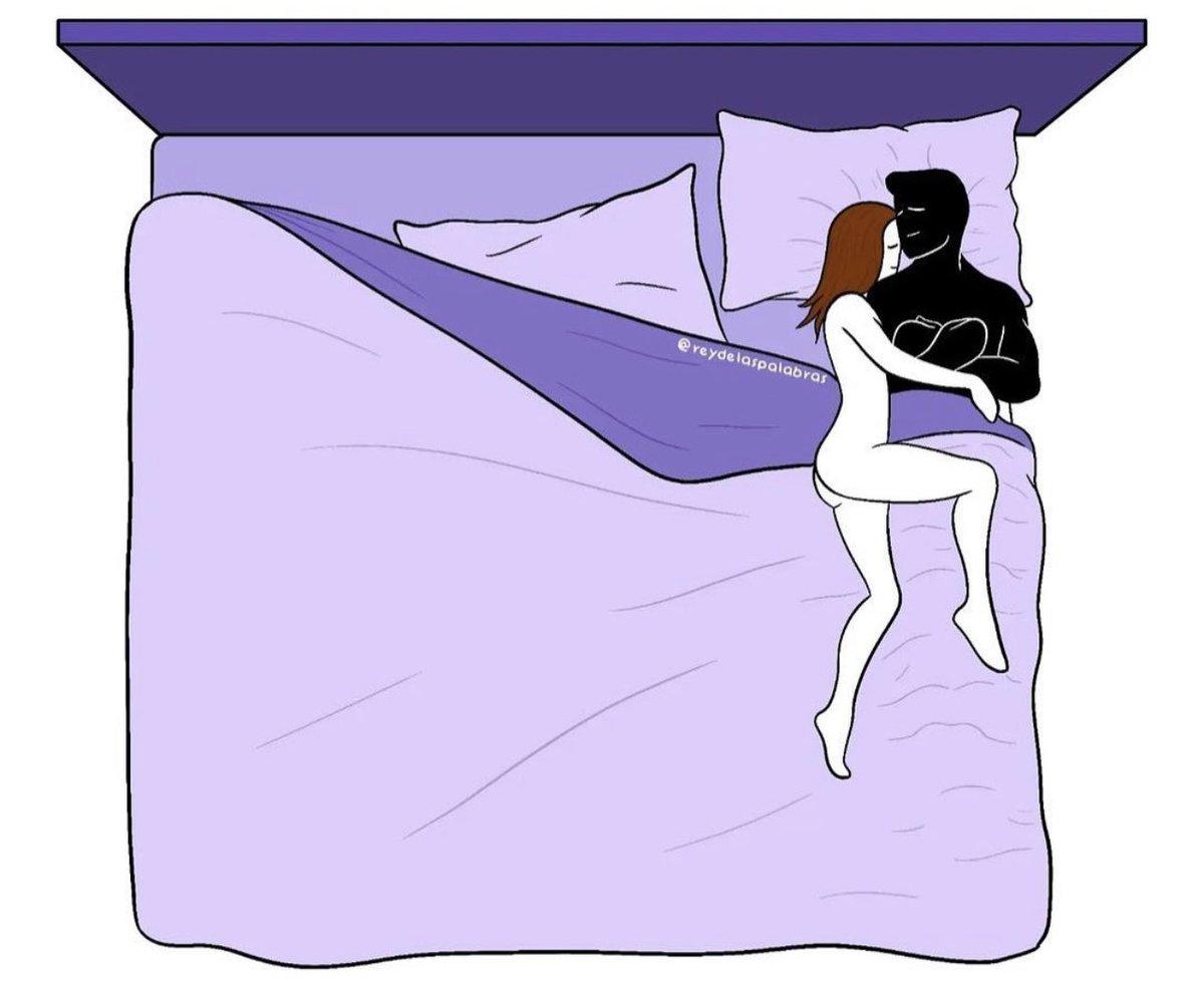 dilocondibujos_'s tweet image. Amor es perdonar que no te den espacio aunque la cama sea infinita 🥰❤️