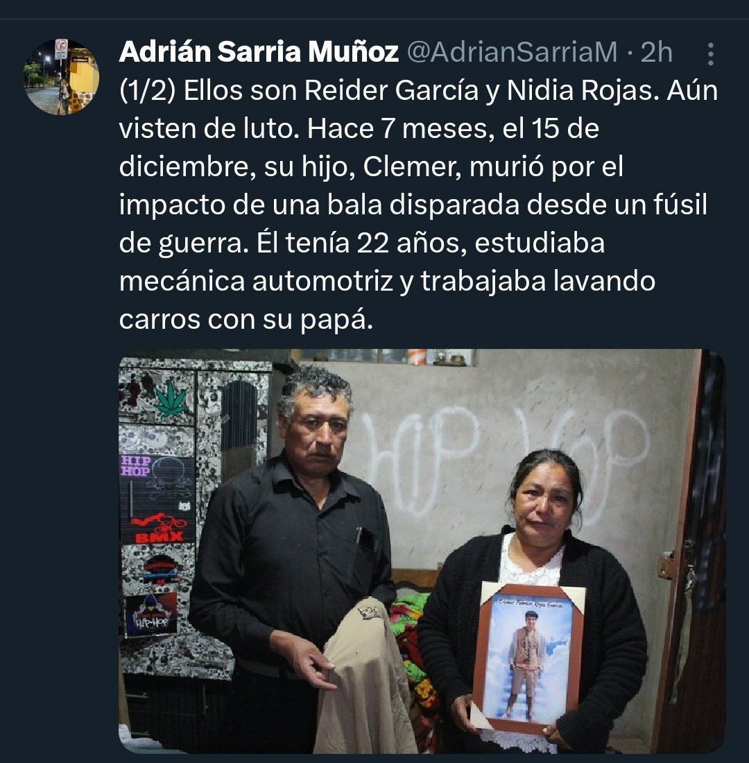 Wamanyana's tweet photo. @FiscaliaPeru 50 ciudadanos asesinados por proyectiles de fusil 
6 meses después no un solo investigado
Hipocresía total
Los lineamientos los tienen claros BLINDAR ASESINADOS https://t.co/XWN6PjhQDX