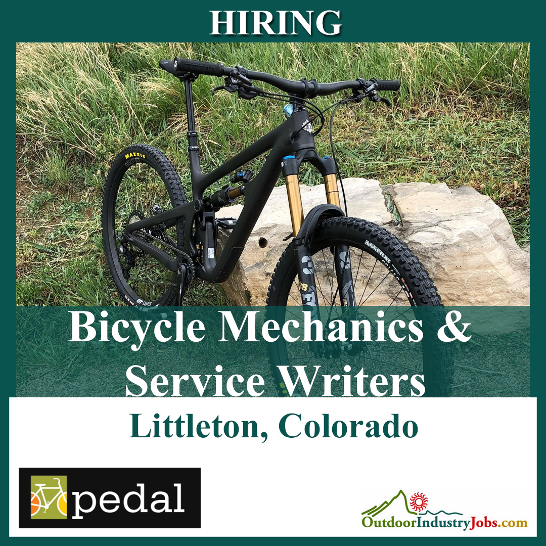 pedal is hiring Bicycle Mechanics and Service Writers in Littleton, Colorado. Apply Here: myjob.fun/41ouhLS #NowHiring #Hiring #Job #JobSearch #Bicycles #BikeRide #MTBLife #Bike #BikeLife #colorado #coloradojobs #coloradooutdoors #coloradolife