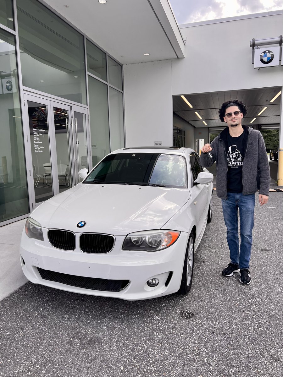 BMWSouthOrlando's tweet image. Congrats &amp;amp; many thanks to Jonas F. on the purchase of his #FieldsPreOwned 2013 #BMW #128i, which he purchased with sales assistance from our Team Member, Motaz Alisawi "Mo" at #FieldsBMW South #Orlando. We wish you many safe &amp;amp; happy miles in your new ride, Jonas! #FieldsFamily