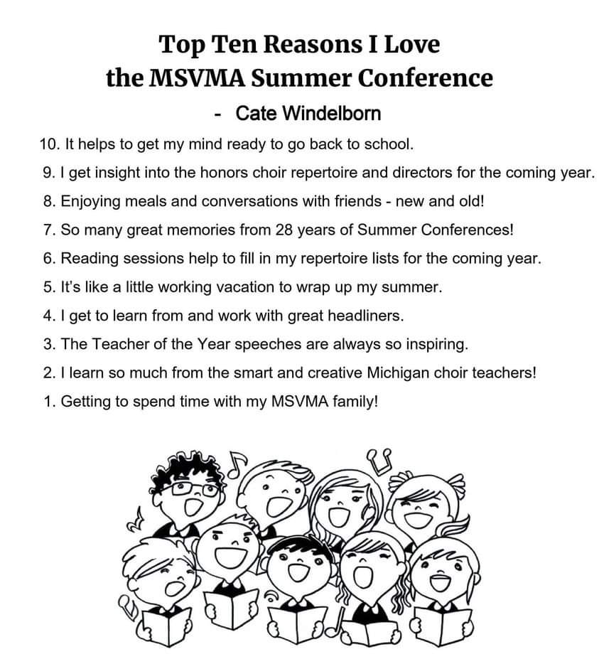 Ask Cate Windelborn what she thinks about Summer Conference. We did, and here is her response.