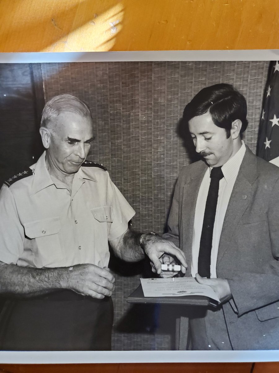 SA Richard Doty receiving a medal from the Chairman of the Joint Chiefs of Staff General John Vessey for, 'EXTRAORDINARY DISPLAY OF PROFESSIONALISM WHILE CONDUCTING A HIGHLY CLASSIFIED NATIONAL SECURITY OPERATION'