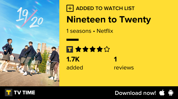 michael_b2021's tweet photo. I've just started following Nineteen to Twenty https://t.co/mtLJLbt8dw #tvtime https://t.co/LSK87QJ7S2