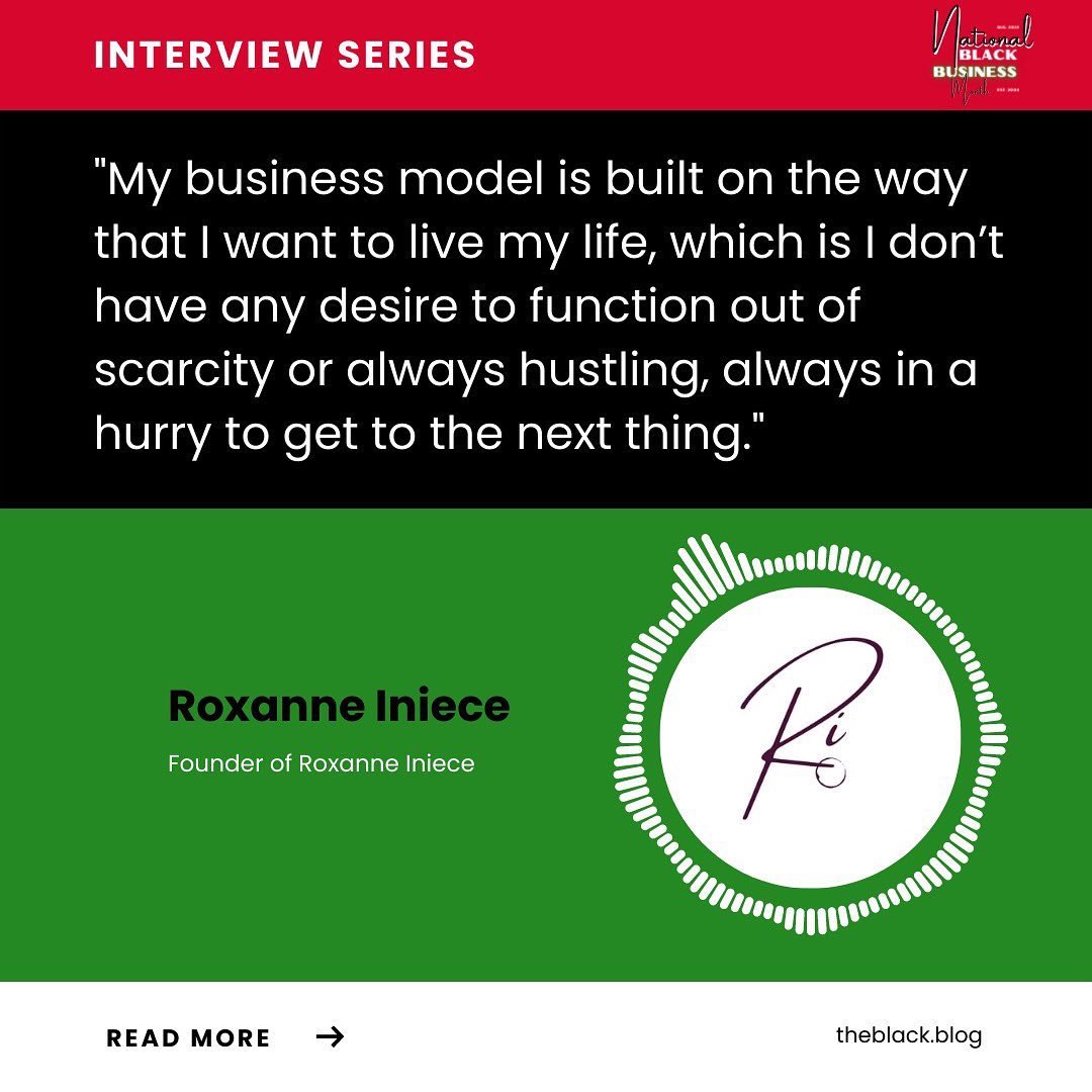 theeblackblog's tweet photo. A WORD from last year’s #NBBMSeries 🙌🏾

“My business model is built on the way that I want to live my life, which is I don’t have any desire to function out of scarcity or always hustling..” 

FULL INTERVIEW: https://t.co/BG2UmZWjvE https://t.co/gWvuDDTqHN