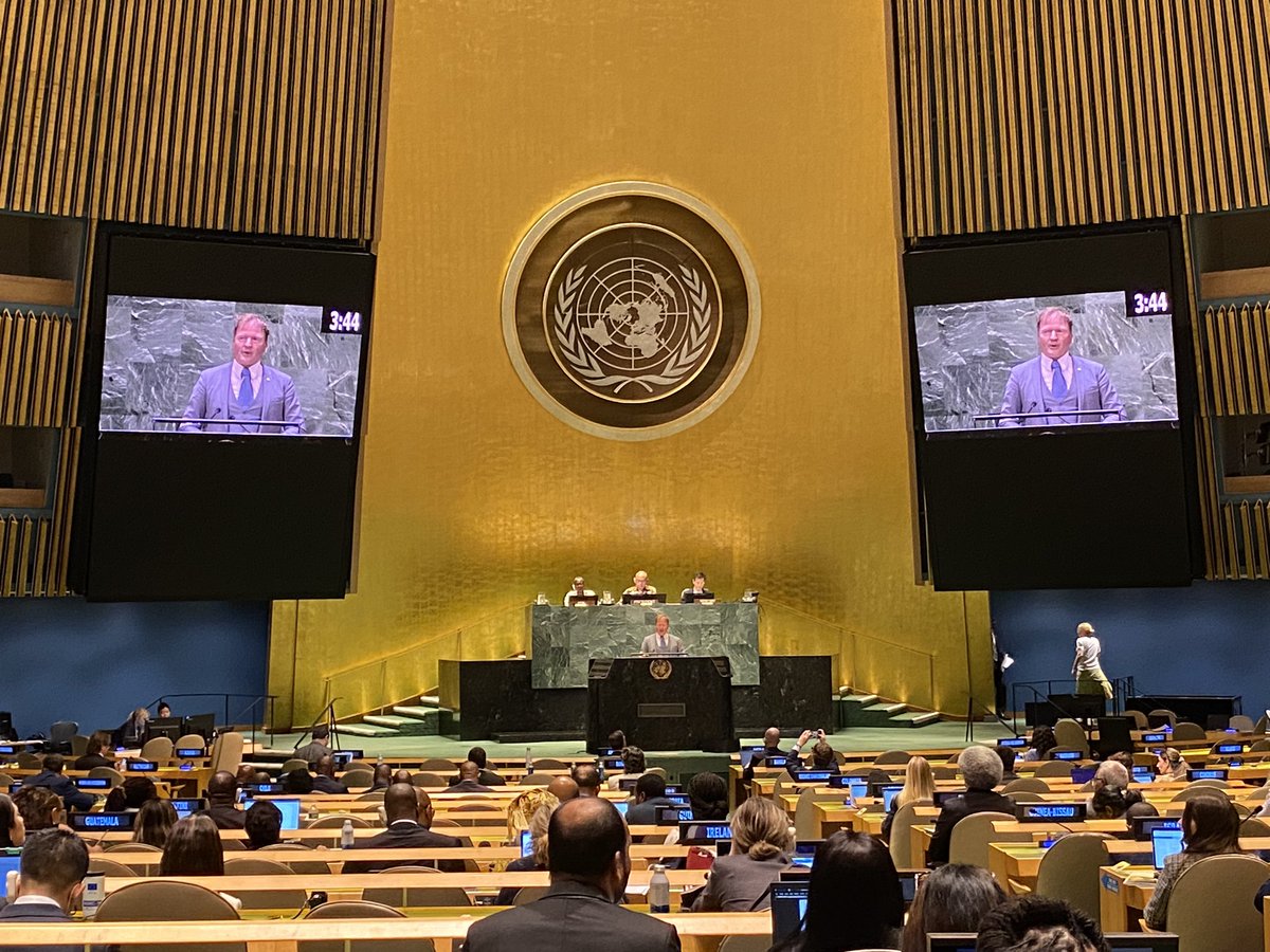 Godt innlegg av kommunal- og distriktsminister Sigbjørn Gjeldsvik på #HLPF. - The time for ambitious leadership is now. The success of us all requires that we take our shared responsibility seriously. That we work together as an international community.