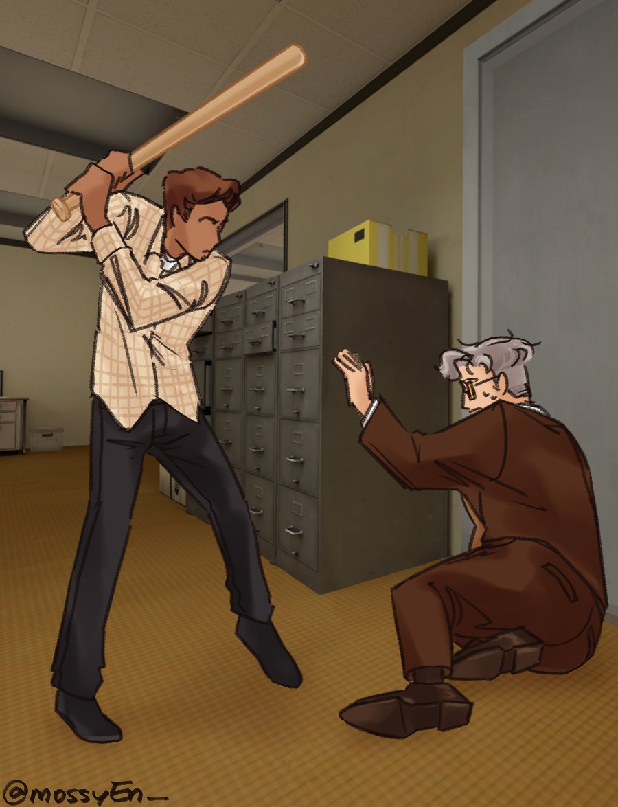 mossyEn_'s tweet photo. it's ok, stanley knows how to fight back #tsp #tspud #thestanleyparable #thestanleyparablefanart https://t.co/geCPNZ3cfF