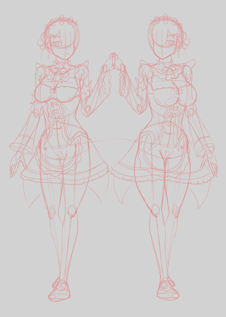 FateDestiny8's tweet photo. Here is the progression of my Rem and Ram fanart I did!
#fanart #fanarts #digitalart #digital #anime #animestyle #animemanga #animefanart #animegirl #animegirls #animewaifu #wip #workinprogress #constructionlines #lineart #basecolor #rem #ram #rezero https://t.co/0ZDHK5Mx27