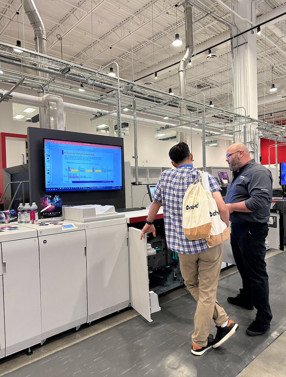 #thINKAhead2023 attendees are getting some tours &amp; press demos in before tonight's welcome event! #BacktoBoca