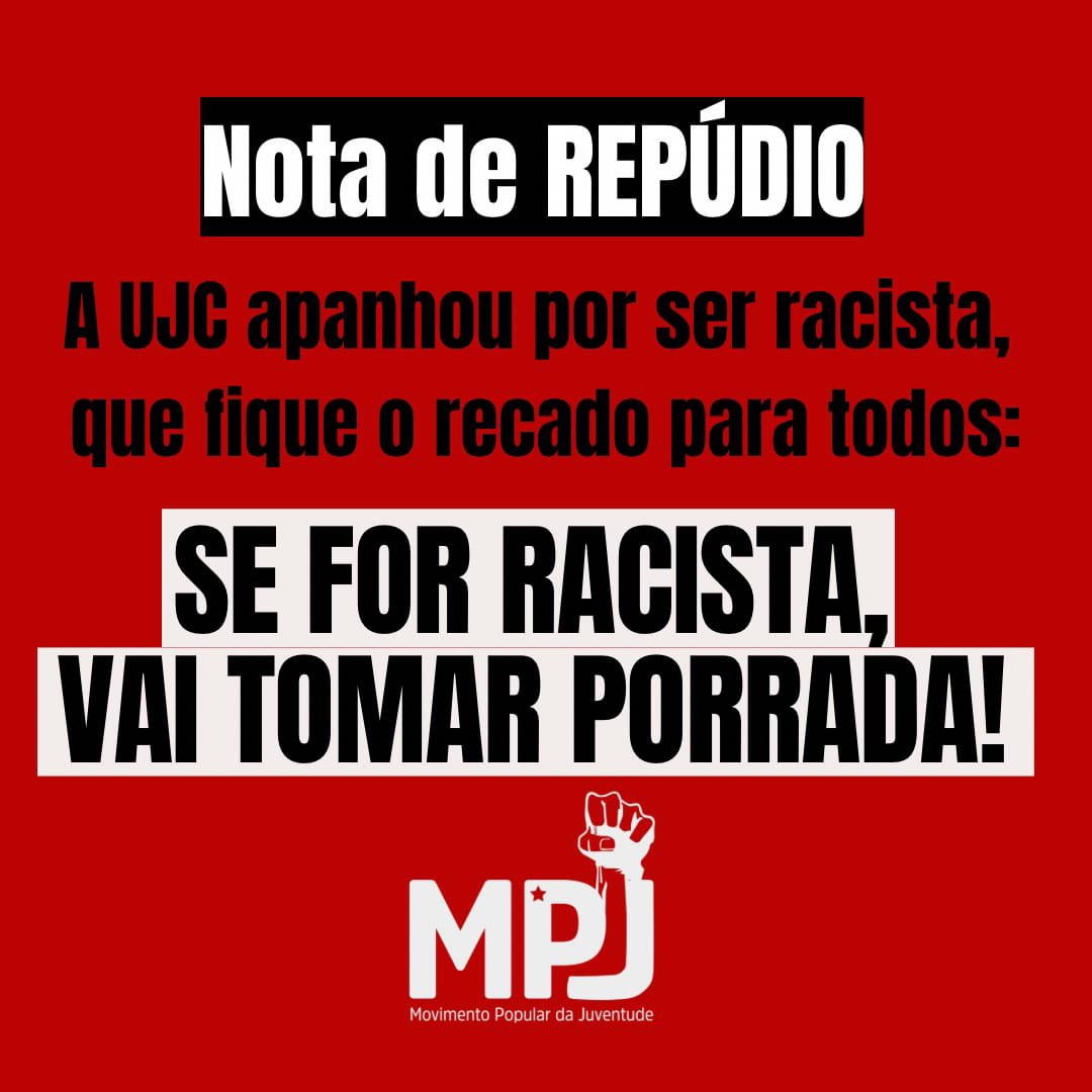 MPJBrasil's tweet photo. Vocês queriam uma nota do MPJ? Então toma! 
Palavra de ordem é liberado, racismo jamais! https://t.co/sJXblqnhjJ