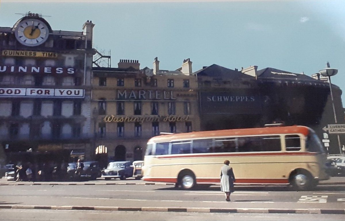 RT @oldpicposter: 1964..St George's Place/Lime Street area showing Guinness Clock and Washington Hotel. Liverpool. https://t.co/0Ee11TjOnn