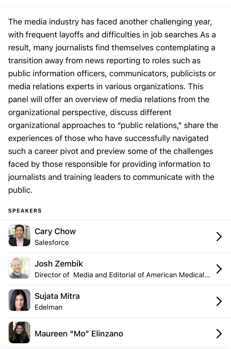 Journalism and reporter friends, will you be at <a href="/aaja/">Asian American Journalists Association est. 1981</a> this year? If so, I will see you there. Excited to join an esteemed group of panelists to talk about how we pivoted our careers from journalism to communications. #media #communications #aapi #aaja23