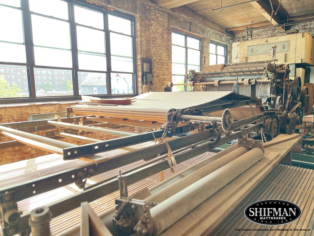 ShifmanMattress's tweet photo. The Shifman factory is an iconic building of one of the oldest cities in the US, Newark NJ. The Hammer family has maintained its cherished history by preserving the more than 100-year-old machinery that is still in operation today.
#shifmandifference #picoftheday #Newark #NJ https://t.co/OulM64L6nA
